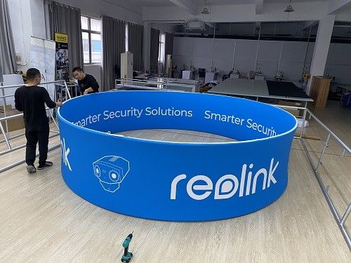4FT X 1FT Pop Up Wystawa Wystawa Jednostronna tkanina Malowanie sufitu Wiszący znak