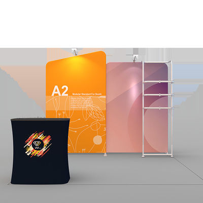 30-stopowy zakrzywiony wyświetlacz wystawowy Aluminiowe stoisko targowe na CES