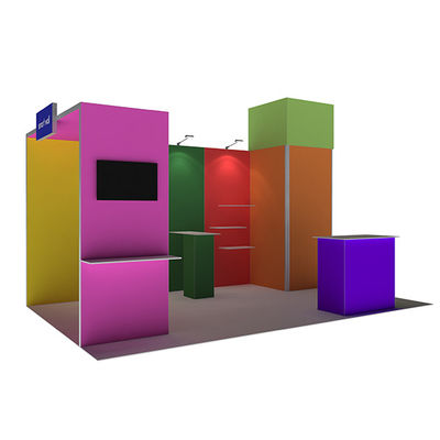 3x3 3x4 3x5 Przenośne ściany stoisk targowych Modułowy system tkanin SEG