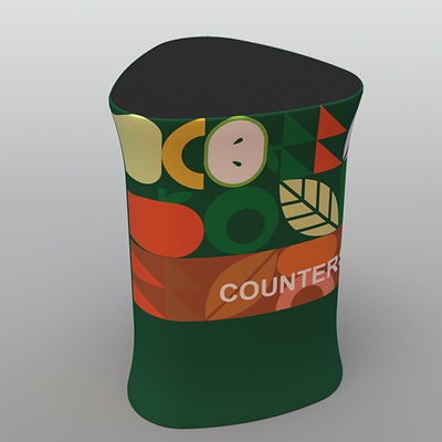 Podświetlane 140g 180g Przenośne biurka recepcyjne z tkaniny Pop Up Counter Table na wystawę