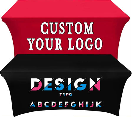 250G Poliester Pop Up Trade Show Rzut na stół Obrus ​​z logo ODM