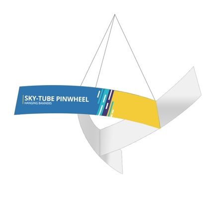 EZ Sky Tube wiatraczek targi wiszące banery z wiaduktu 48 funtów