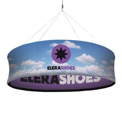 4FT X 1FT Pop Up Wystawa Wystawa Jednostronna tkanina Malowanie sufitu Wiszący znak