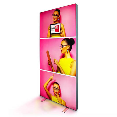 150g 160g Reklama SEG Light Box Łatwa konfiguracja Rama aluminiowa Tło 60 mm