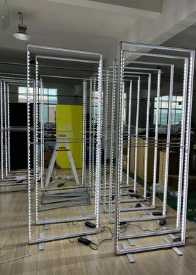 Dwustronnie SEG Light Box Wyświetlacz stoiska targowego 1000x2200x80mm do stoiska Expo