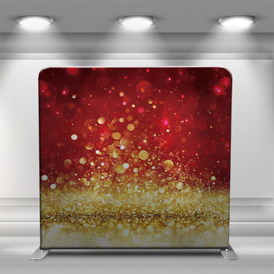 Party Tension Tube Display Shiny Gold Photo Booth Backdrop 10ft