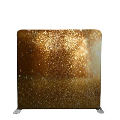 Party Tension Tube Display Shiny Gold Photo Booth Backdrop 10ft